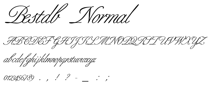 BestDB Normal font